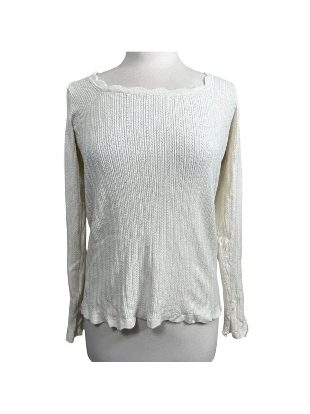 Ryegrass Sweater, Size M, White